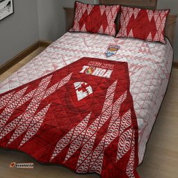 Tonga Rugby Quilt Bed Set 2023 Pacific Championships Kupesi Ngatu Mate Maa