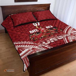 Personalized Mate Maa Tonga Rugby Quilt Bed Set Ofa Atu Tonga