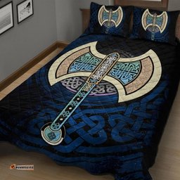 Celtic Knotwork Labrys Quilt Bed Set