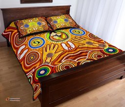 Quilt Bed Sets Aboriginal Family With Dot Painting art 04