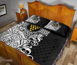 Cornwall Quilt Bed Set Duke Of Cornwall Flag With Celtic Cross