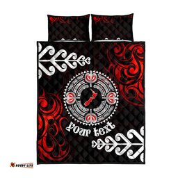 New Zealand Waitangi Day Personalised Quilt Bed Set Aotearoa Te Ra O Waitangi With Maori Tattoo