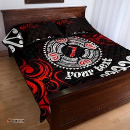 New Zealand Waitangi Day Personalised Quilt Bed Set Aotearoa Te Ra O Waitangi With Maori Tattoo
