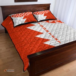 Custom Tonga Rugby Quilt Bed Set Ikale Tahi Ngatu Tribal Pattern Half Style