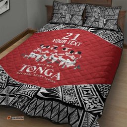 Custom Tonga Rugby Mate Ma'a Quilt Bed Set Tonga XIII Make History Pacific Champions