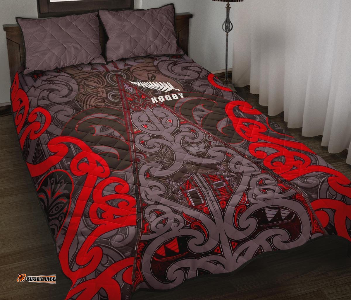 Quilt Bed Set New Zealand Maori Rugby