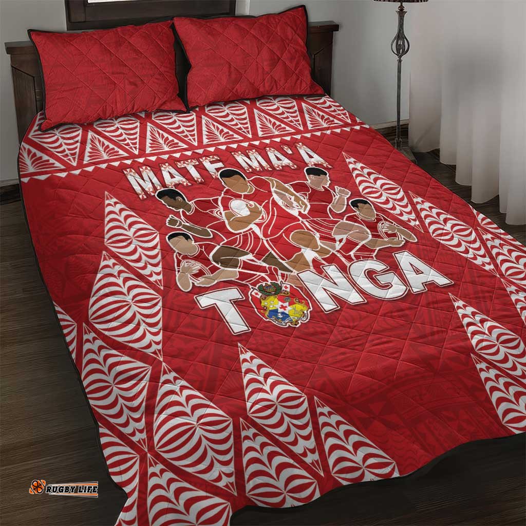 Tonga Rugby Quilt Bed Set Tonga Mate Ma'a Take The Lead