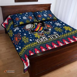 Custom Crows Football Quilt Bed Set Christmas Vibe
