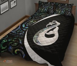 New Zealand Maori Manaia Paua Shell Quilt Bed Set Circle Style
