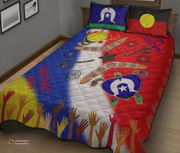 Aboriginal Quilt Bed Set Australia NAIDOC Week 01