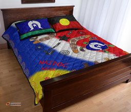 Aboriginal Quilt Bed Set Australia NAIDOC Week 01
