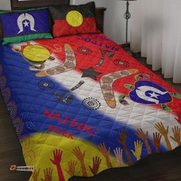 Aboriginal Quilt Bed Set Australia NAIDOC Week 01