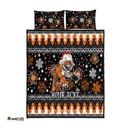Custom Tigers Rugby Quilt Bed Set Chirstmas Vibe