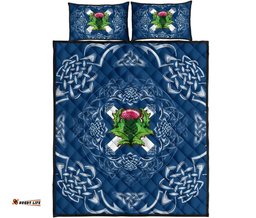 Scotland Quilt Bed Set Saltire Thistle