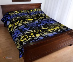 Aboriginal Quilt Cover Set, Australian Animals Patterns Golden Wattle