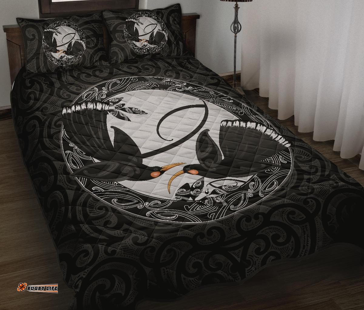 New Zealand Huia Bird, Maori Quilt Bed Set