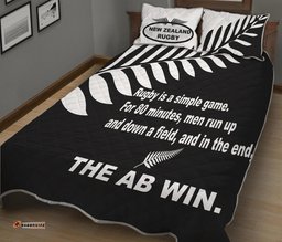 New Zealand Rugby Quilt Bed Set The AB Win 0