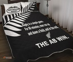 New Zealand Rugby Quilt Bed Set The AB Win 0