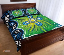 Aboriginal Quilt Bed Set Indegenous Dot Painting Art 07