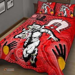 Vibe Hoodie Quilt Bed Set St. George Illawarra Dragons NAIDOC Quilt Bed Set