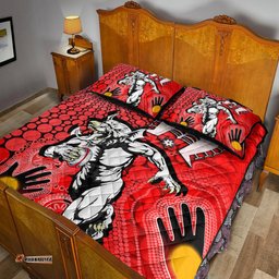 Vibe Hoodie Quilt Bed Set St. George Illawarra Dragons NAIDOC Quilt Bed Set