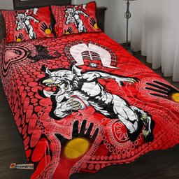 Vibe Hoodie Quilt Bed Set St. George Illawarra Dragons NAIDOC Quilt Bed Set