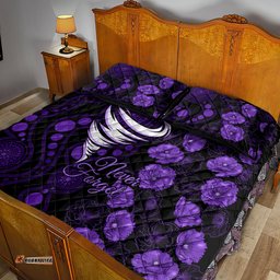Hurricanes Cricket Never Forget Custom Quilt Bed Set ANZAC Day with Poppy Aboriginal