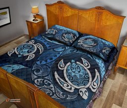 Maori Turtle New Zealand Quilt Bed Set