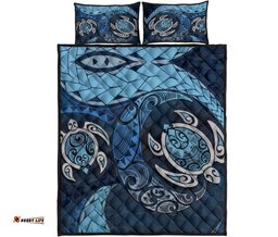 Maori Turtle New Zealand Quilt Bed Set