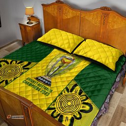Australia Cricket Quilt Bed Set World Cup Go Champions Indigenous