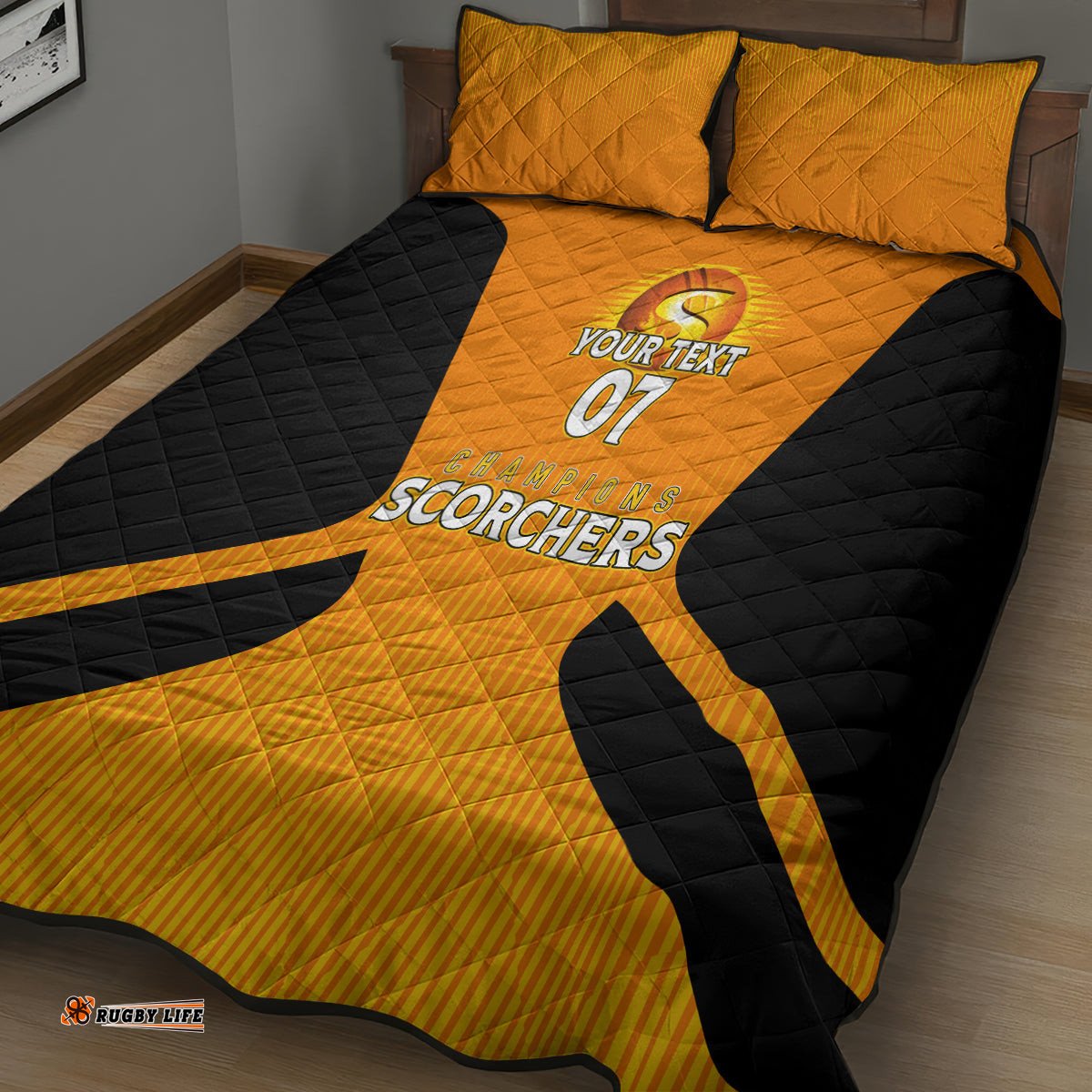 Custom Scorchers Cricket Champions Quilt Bed Set Made Tough