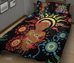 NAIDOC Week Quilt Bed Set Let's Fight Together 02