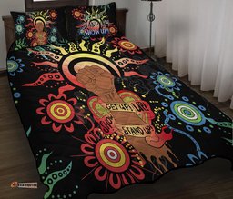 NAIDOC Week Quilt Bed Set Let's Fight Together 02