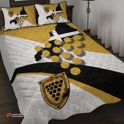 Cornwall Celtic Quilt Bed Set Cornish Flag With Duke of Cornwall
