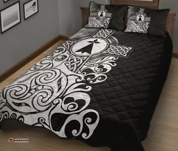 Brittany Celtic Quilt Bed Set Bretagne Stoat Ermine With Celtic Cross