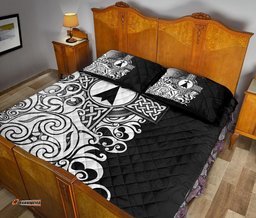 Brittany Celtic Quilt Bed Set Bretagne Stoat Ermine With Celtic Cross