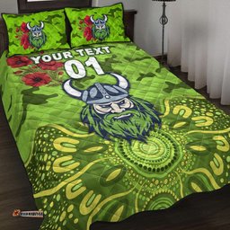 Custom Personalised Canberra Raiders ANZAC Quilt Bed Set Indigenous Vibes