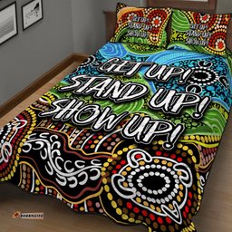 NAIDOC Week Quilt Bed Set Indigenous Style