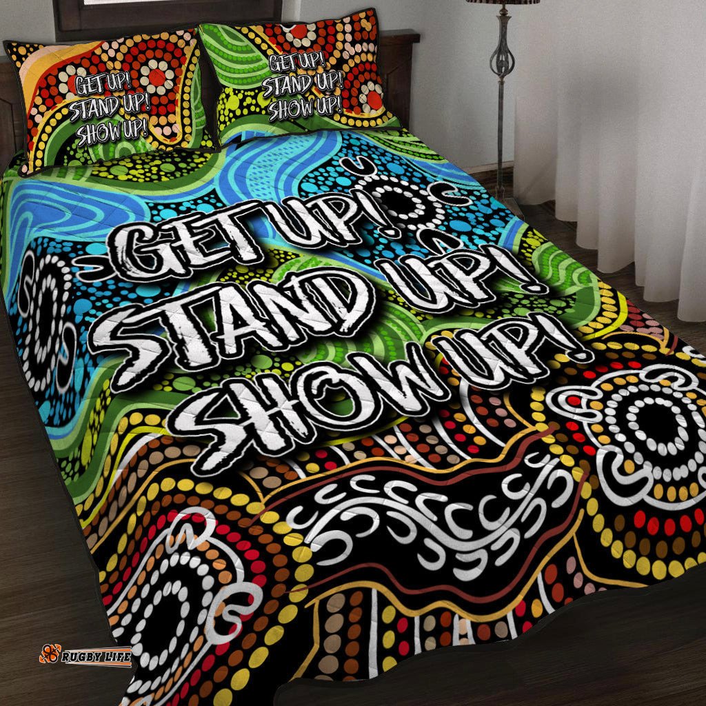 NAIDOC Week Quilt Bed Set Indigenous Style