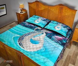 New Zealand Quilt Bed Set, Maori Manaia And Paua Shell Quilt Pillow Cover