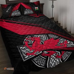 Wales Celtic Quilt Bed Set Celtic Cross and Welsh