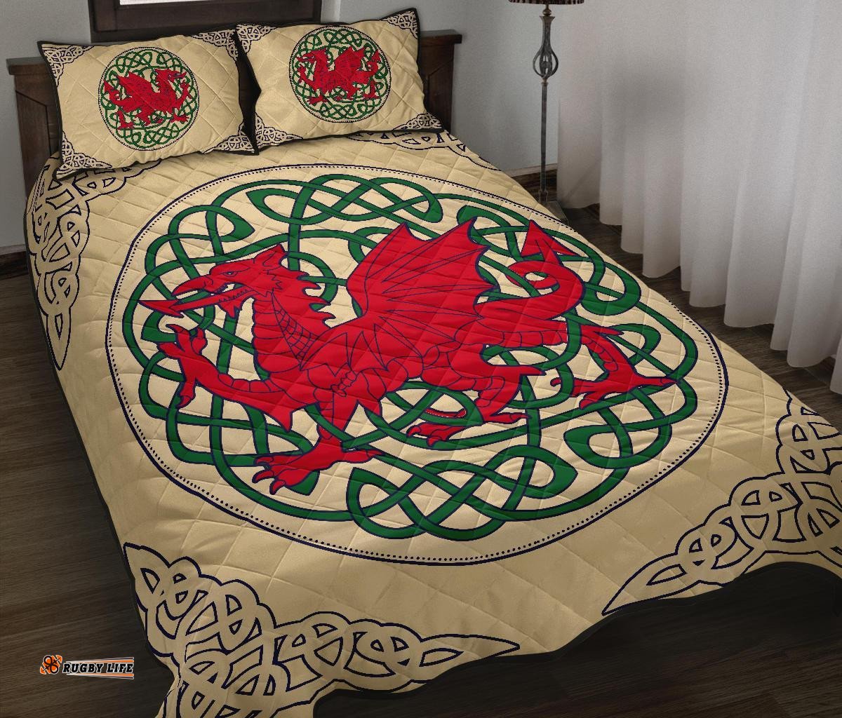 Wales Quilt Bed Set Welsh Dragon Quilt Bed 04 02
