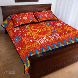 Custom GC Suns Football Quilt Bed Set Christmas Vibe