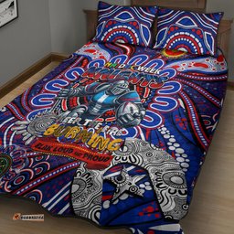 NAIDOC Week 2024 Knights Quilt Bed Set Mascot Rugby