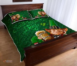 VibeHoodie Quilts Bed Set Patrick's Day Green Celtic