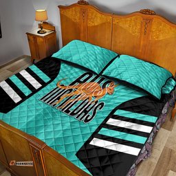 Australia Soccer Quilt Bed Set Go Matildas Dynamic Turquoise