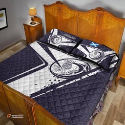 Scotland Rugby Quilt Bed Set Scottish Rugby