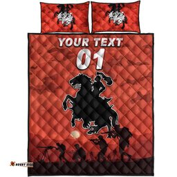 Custom Personalised St. George Illawarra Dragons ANZAC Quilt Bed Set Simple Style Red