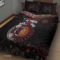 Aotearoa and Australia Indigenous Quilt Bed Set Stand Together For Te Tiriti
