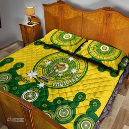 Personalised Australia Cricket Quilt Bed Set World Cup 6th Champions Trophy National Color